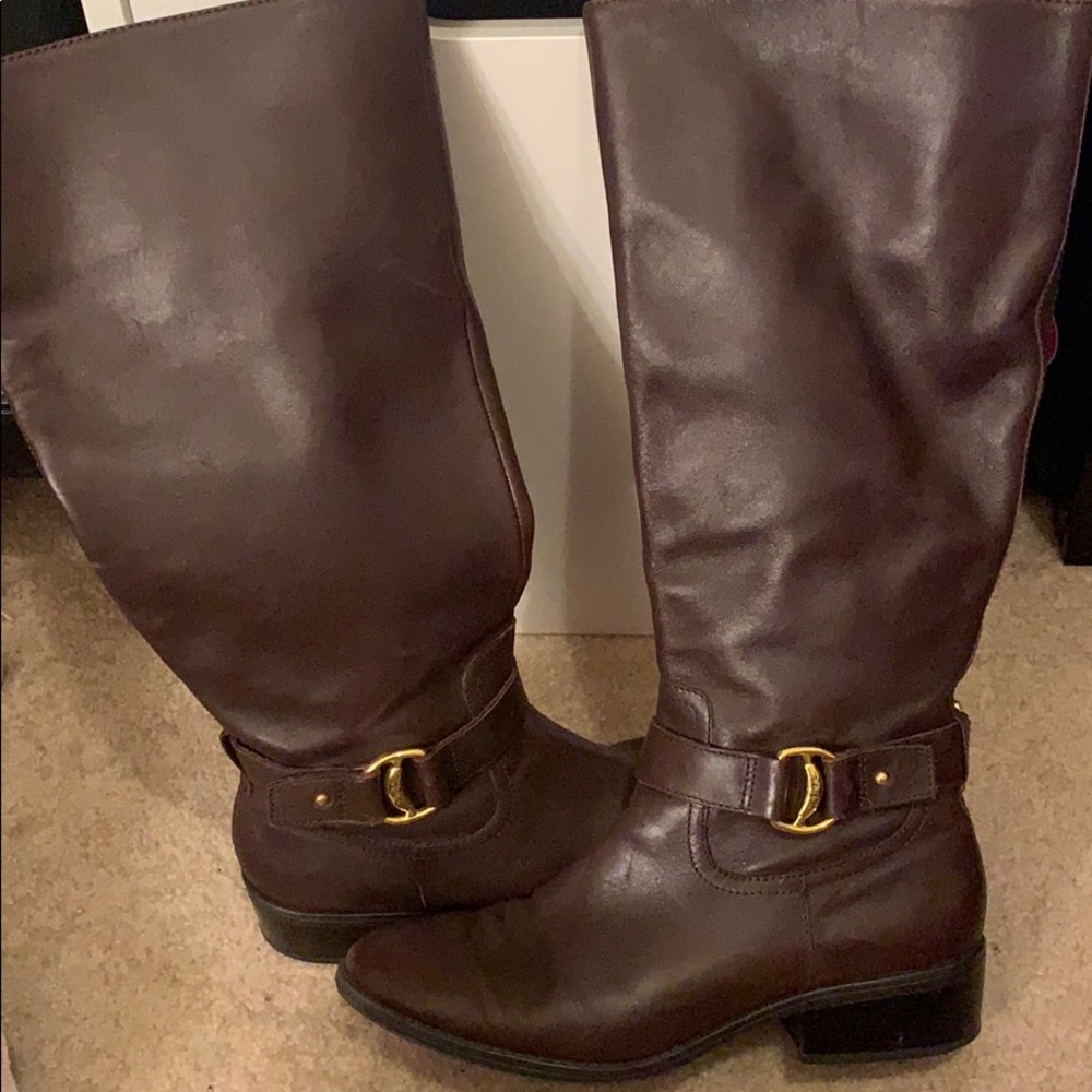 Ralph Lauren Riding Boots-Dark Brown